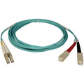 Tripp Lite 10M 10Gb Duplex Multimode 50/125 OM3 LSZH Fiber Optic Patch Cable LC/SC Aqua 33' 33ft 10 Meter - SC Male - LC Male - 32.81ft - N816-10M - eCommerce Business Prime