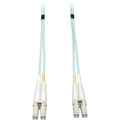 Tripp Lite 10M 10Gb Duplex Multimode 50/125 OM3 Fiber Cable LC/LC Aqua 33' - LSZH Fiber Patch Cable, (LC/LC) - Aqua, 10M (33-ft.) - N820-10M - eCommerce Business Prime