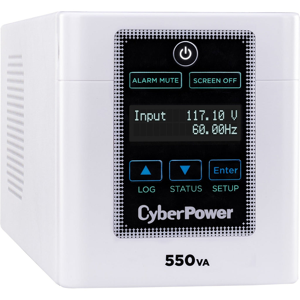 CyberPower M550L Medical UPS Systems - 550VA/440W, 120 VAC, NEMA 5-15P-HG, Mini-Tower, 4 Outlets, LCD, PowerPanel&reg; Business, $400000 CEG, 3YR Warranty - M550L - eCommerce Business Prime