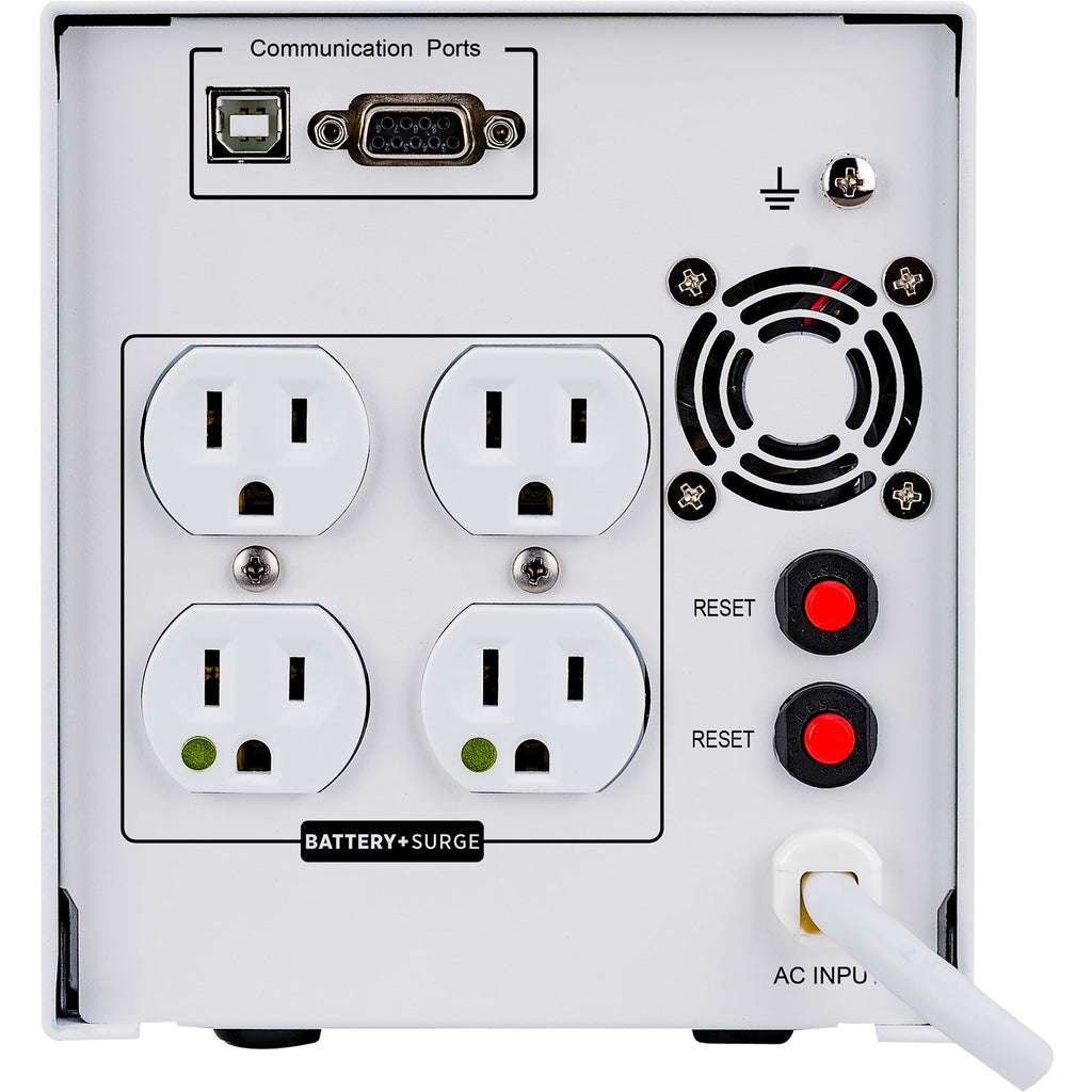 CyberPower M550L Medical UPS Systems - 550VA/440W, 120 VAC, NEMA 5-15P-HG, Mini-Tower, 4 Outlets, LCD, PowerPanel&reg; Business, $400000 CEG, 3YR Warranty - M550L - eCommerce Business Prime