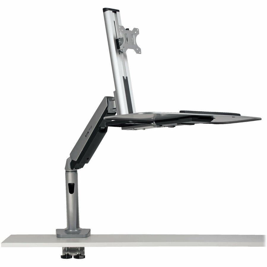 Tripp Lite WorkWise Desk-Mounted Workstation, Single Display - Desk Mount for Workstation, Flat Panel Display, Monitor, TV, Display Screen - Black - 1 Display(s) Supported - 32" Screen Support - 18 lb - WWSS1332C - eCommerce Business Prime