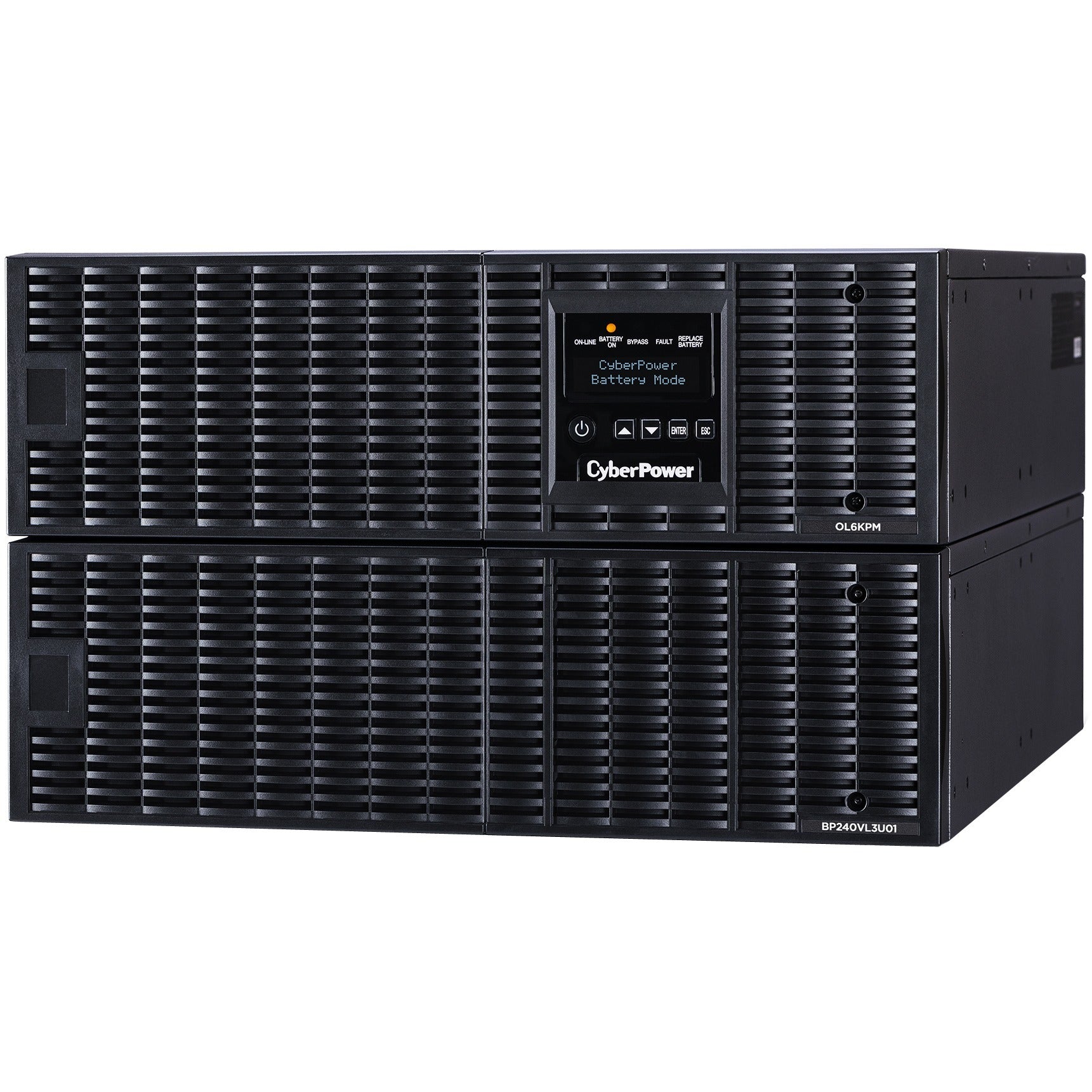 CyberPower OL6KRT Smart App Online UPS Systems - 6000VA/5400W, 200 - 240 VAC, NEMA L6-30P, 6U, Rack / Tower, Sine Wave, 4 Outlets, LCD, PowerPanel&reg; Business, $300000 CEG, 3YR Warranty - OL6KRT - eCommerce Business Prime