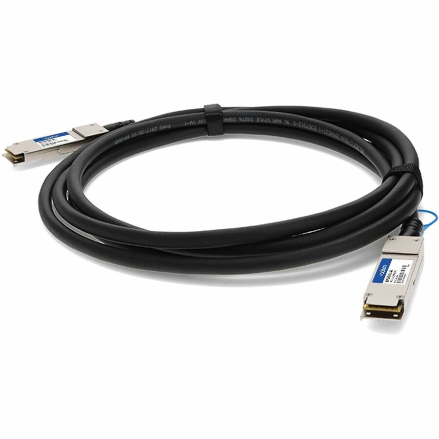 AddOn Mellanox MCP1600-C01A Compatible TAA Compliant 100GBase-CU QSFP28 to QSFP28 Direct Attach Cable (Passive Twinax, 1.5m) - 100% application tested and guaranteed to work - MCP1600-C01A-AO - eCommerce Business Prime