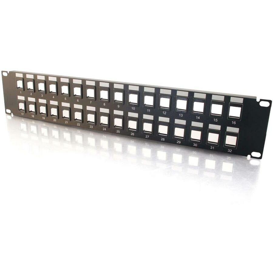 C2G 32-Port Blank Keystone/Multimedia Patch Panel - 32 - 03860 - eCommerce Business Prime