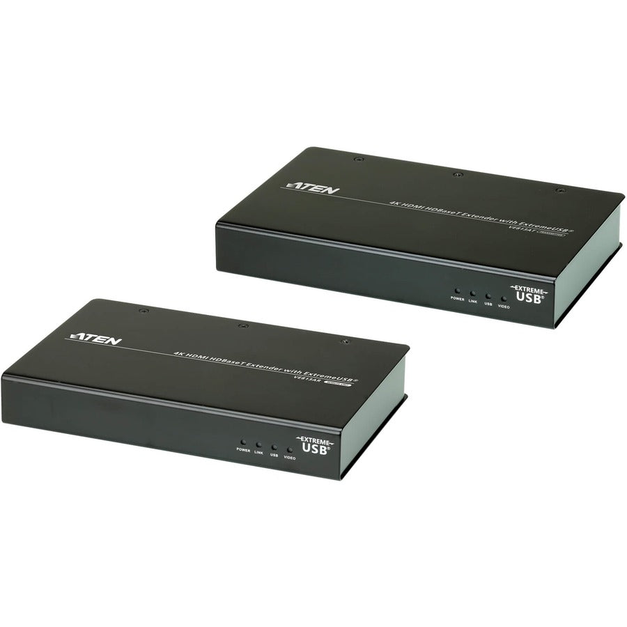 ATEN 4K HDMI HDBaseT Extender with ExtremeUSB (4K@100m) (HDBaseT Class A)-TAA Compliant - 1 Computer(s) - 1 Remote User(s) - 328.08 ft Range - 4K - 4096 x 2160 Maximum Video Resolution - 2 x Network (...  - VE813A - eCommerce Business Prime
