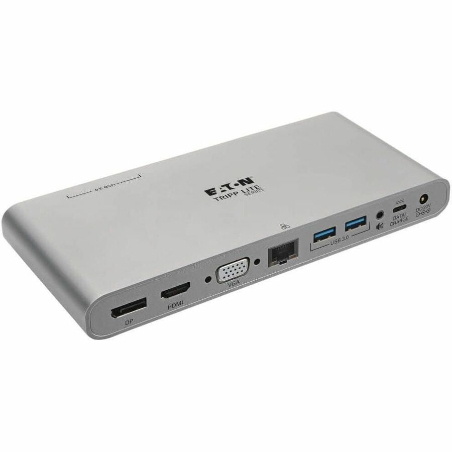 Tripp Lite USB C Docking Station w/ USB A/C Hub, HDMI, VGA, DisplayPort, Gbe, 100W PD Charging 4K@30Hz Thunderbolt 3, USB Type C, USB-C, USB Type-C - for Notebook/Tablet PC/Desktop PC/Smartphone - 100 - U442-DOCK4-S - eCommerce Business Prime