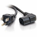 C2G Universal Power Cord - Right Angle - 18 AWG - NEMA 5-15P to IEC320C13R - 6ft 18 AWG Universal Right Angle Power Cord (NEMA 5-15P to IEC320C13R) (TAA Compliant) - 03152 - eCommerce Business Prime