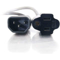 C2G 1ft Monitor Power Cord - 18 AWG - IEC320C14 to NEMA 5-15R - 1ft - 03147 - eCommerce Business Prime