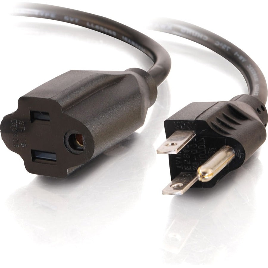 C2G 6ft Power Extension Cord - 18 AWG - NEMA 5-15P to NEMA 5-15R - Extend your power cord AND keep your UPS and surge outlets free - 03115 - eCommerce Business Prime