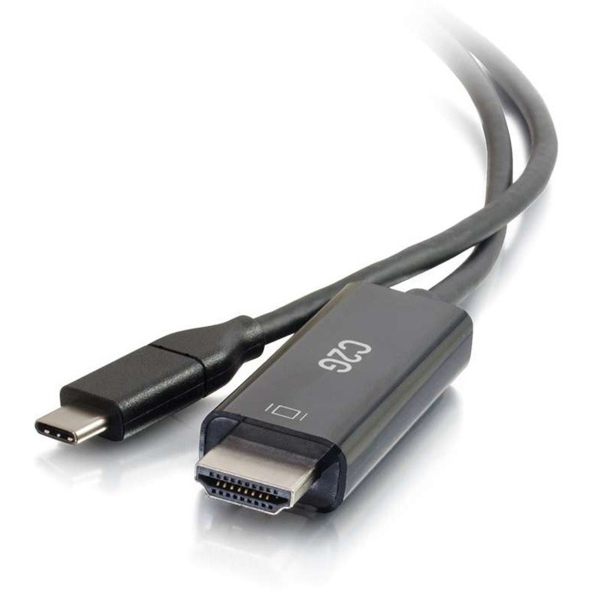 C2G 6ft USB C to HDMI Adapter Cable - 4K 60Hz - 6 ft HDMI/USB A/V Cable for Audio/Video Device, HDTV, Projector - First End: 1 x HDMI Male Digital Audio/Video - Second End: 1 x Type C Male USB - Suppo...  - 26889 - eCommerce Business Prime