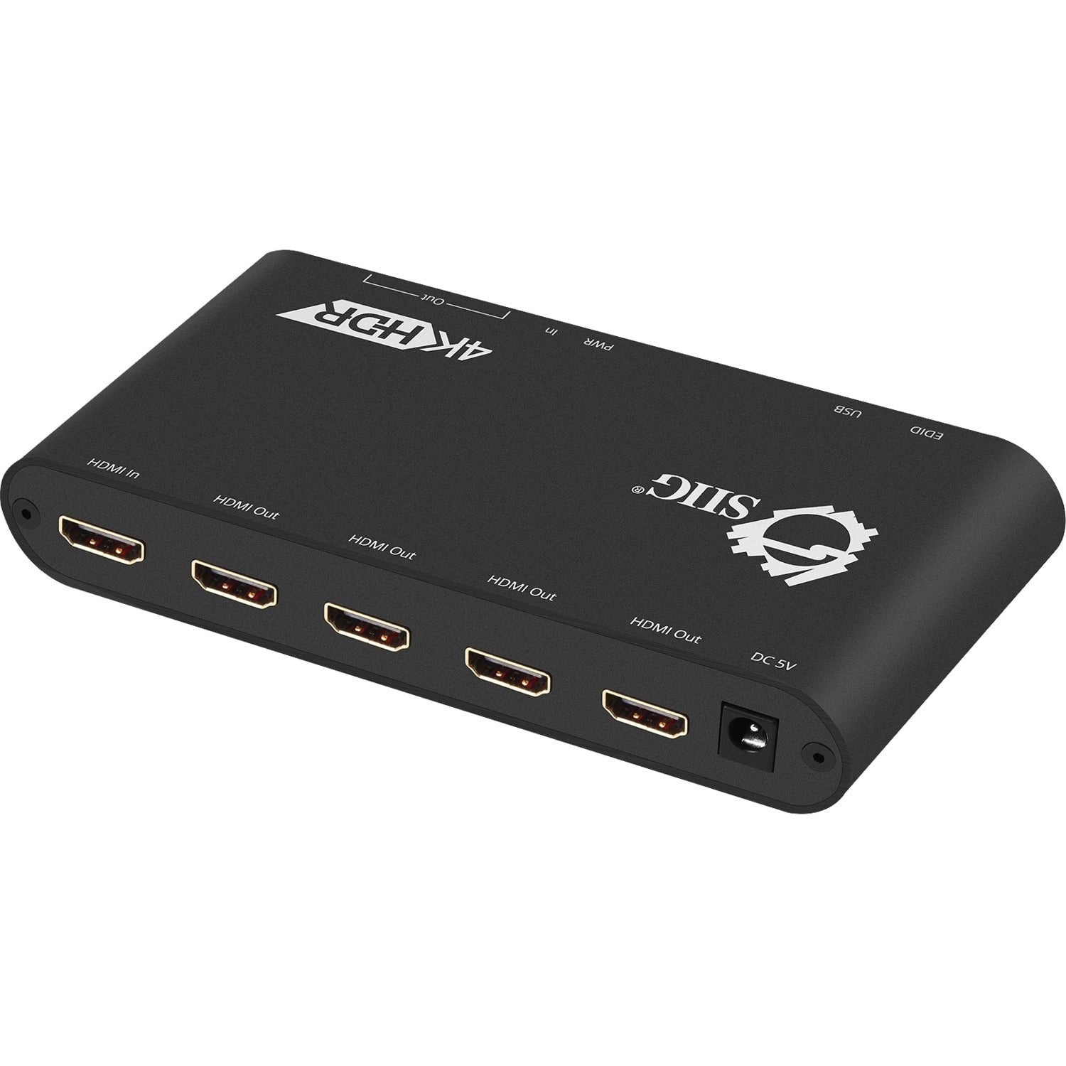 SIIG 1x4 HDMI 2.0 Splitter / Distribution Amplifier with Auto Video Scaling - 4K 60Hz HDR - Distributes HDMI video/audio signals from one HDMI source to four HDMI displays while maintaining signal qua...  - CE-H22Y11-S1 - eCommerce Business Prime