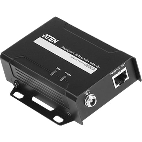 ATEN DisplayPort HDBaseT-Lite Transmitter (4K@40m; 1080p@70m)-TAA Compliant - 1 Input Device - 229.66 ft Range - 1 x Network (RJ-45) - DisplayPort - 4K - 4096 x 2160 - Twisted Pair - Category 6a - Rac...  - VE901T - eCommerce Business Prime