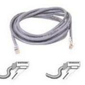 Belkin Cat. 5E UTP Patch Cable - RJ-45 Male - RJ-45 Male - 15ft - Gray - A3L791-15 - eCommerce Business Prime