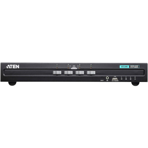 ATEN 4-Port USB HDMI Secure KVM Switch (PSS PP v3.0 Compliant)-TAA Compliant - 4 Computer(s) - 1 Local User(s) - 3840 x 2160 - 2 x PS/2 Port - 11 x USB - 5 x HDMI - Desktop - CS1184H - eCommerce Business Prime
