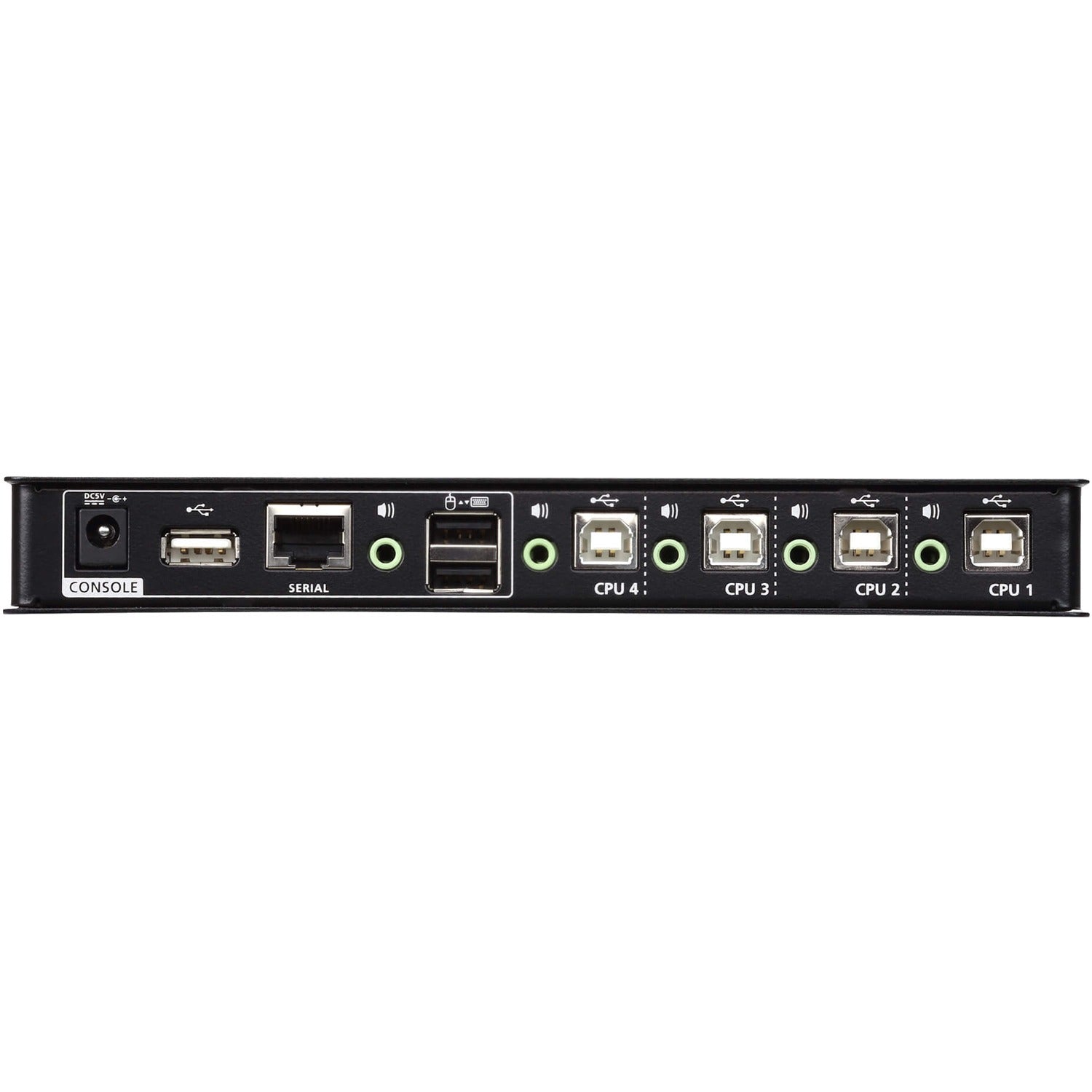ATEN 4-port USB Boundless KM Switch - 4 Computer(s) - 1 Local User(s) - 1 x Network (RJ-45) - 8 x USB - Rack-mountable - CS724KM - eCommerce Business Prime