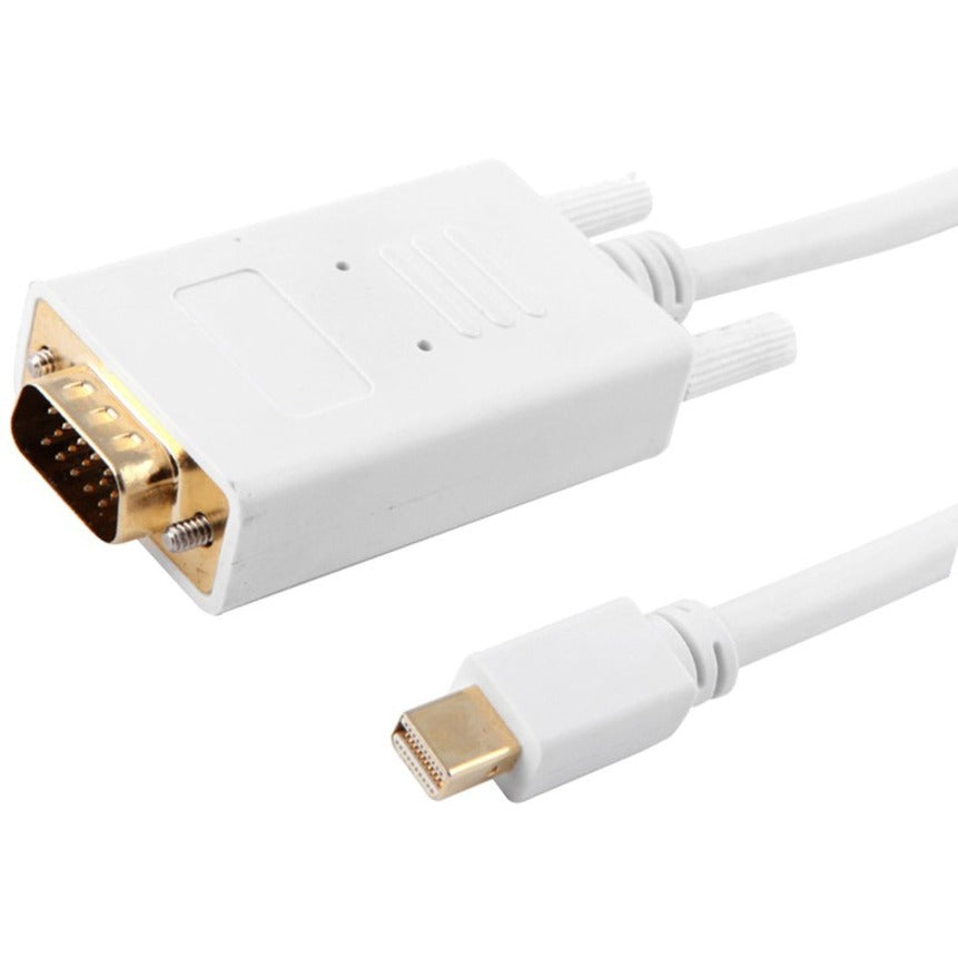 4XEM High Speed DisplayPort to VGA Adapter Cable - 10 ft Mini DisplayPort/VGA Video Cable for Video Device, Monitor, TV, MacBook, MacBook Pro, MacBook Air, Projector - First End: 1 x 15-pin HD-15 - Ma...  - 4XMDPVGA10 - eCommerce Business Prime