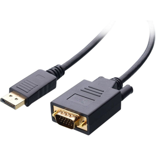 4XEM 15FT DisplayPort To VGA Adapter Cable - Black - 15 ft DisplayPort/VGA Video Cable for Video Device, Monitor, Projector, Desktop Computer, Notebook - First End: 1 x 20-pin DisplayPort Digital Audi...  - 4XDPMVGAM15FT - eCommerce Business Prime