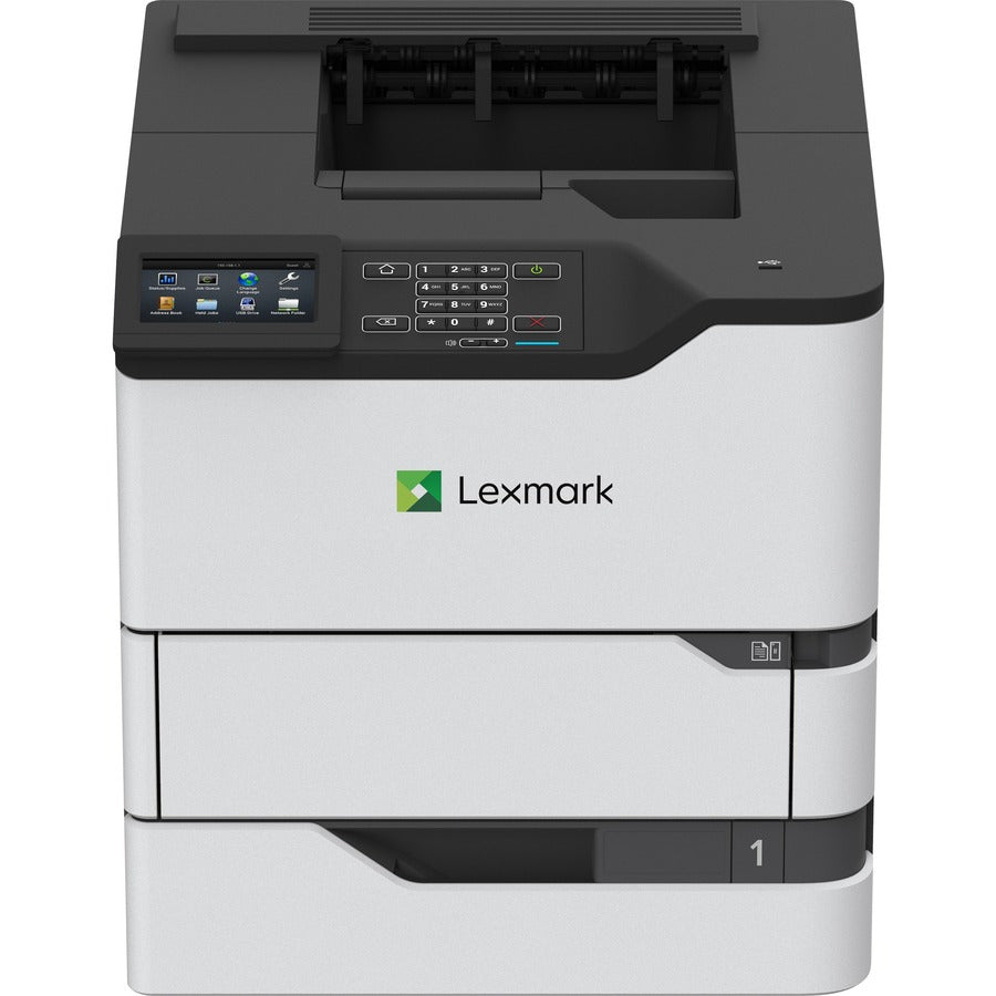 Lexmark MS820e MS822de Desktop Laser Printer - Monochrome - 55 ppm Mono - 1200 x 1200 dpi Print - Automatic Duplex Print - 650 Sheets Input - Ethernet - 250000 Pages Duty Cycle - 50G0110 - eCommerce Business Prime