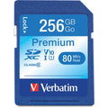 Verbatim 256GB Premium SDXC Memory Card, UHS-I V10 U1 Class 10 - 90 MB/s Read - Lifetime Warranty - 99828 - eCommerce Business Prime