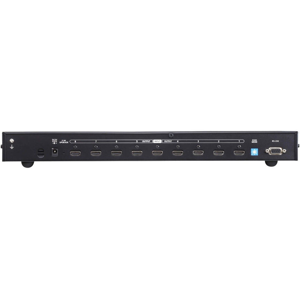 ATEN 8-Port True 4K HDMI Splitter-TAA Compliant - 4096 x 2160 - 19.69 ft Maximum Operating Distance - 1 x HDMI In - 8 x HDMI Out - Serial Port - Metal - VS0108HB - eCommerce Business Prime