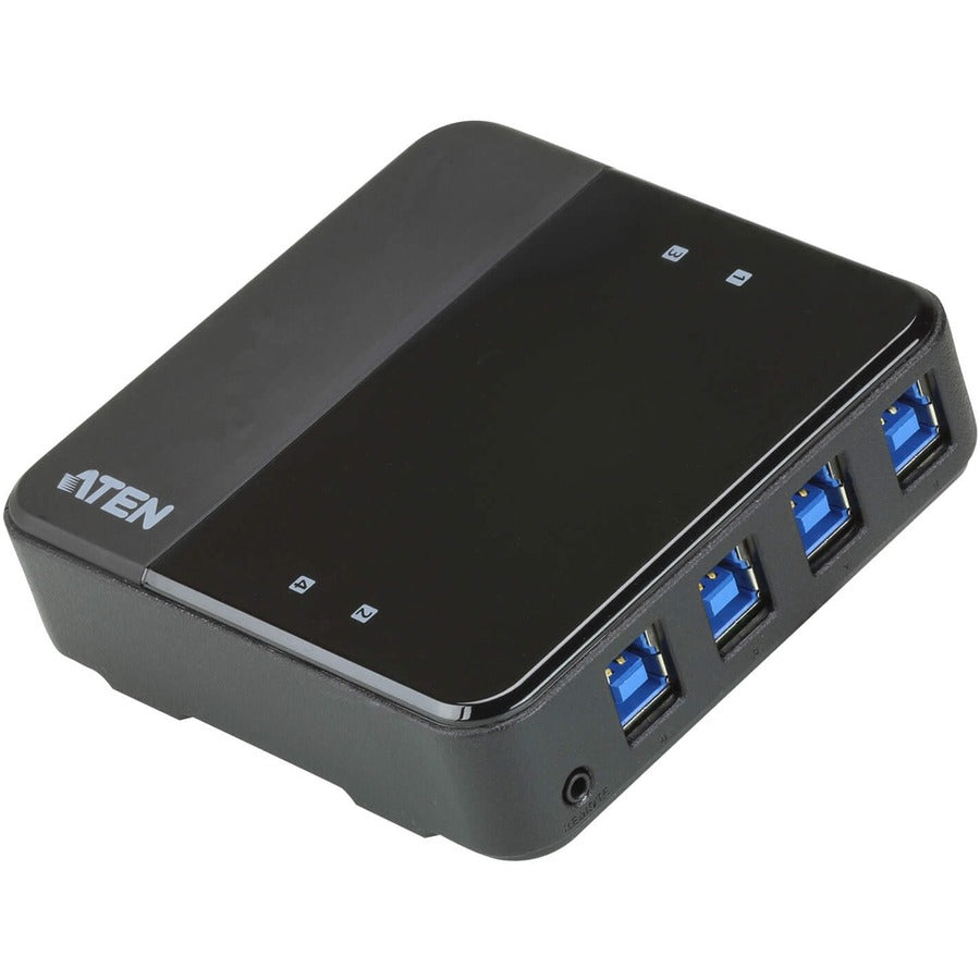 ATEN US3344 4 x 4 USB 3.2 Gen1 Peripheral Sharing Switch - USB 3.2 Gen 1 (3.1 Gen 1) Type-B - 8 USB Port(s) - PC, Mac, Linux - US3344 - eCommerce Business Prime