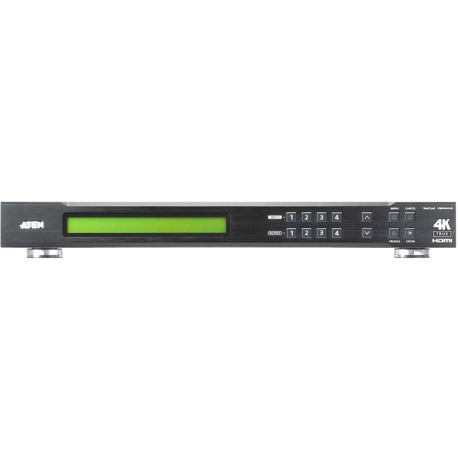 VanCryst VM0404HB 4 x 4 True 4K HDMI Matrix Switch-TAA Compliant - 4096 x 2160 - 4K - 4 x 4 - Computer, Display - 4 x HDMI Out - VM0404HB - eCommerce Business Prime
