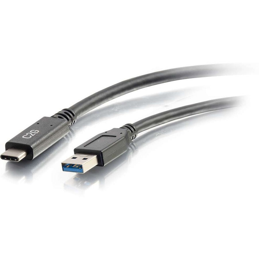 C2G 3ft USB C to USB A Cable - USB 3.2 - 5Gbps - M/M - 3 ft USB Data Transfer Cable for Notebook, Smartphone, Tablet - First End: 1 x Type A Male USB - Second End: 1 x Type C Male USB - 5 Gbit/s - Nic...  - 28831 - eCommerce Business Prime