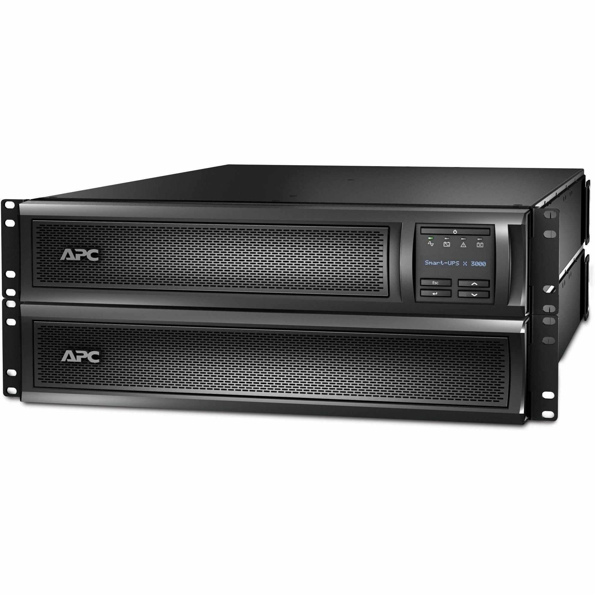 APC by Schneider Electric Smart-UPS X SMX3KRMLVNCUS 2.88kVA Tower/Rack Mountable UPS - 2U Rack-mountable - 3 Hour Recharge - 6.30 Minute Stand-by - 120 V AC Input - 120 V AC Output - 3 x NEMA 5-20R, 3...  - SMX3KRMLVNCUS - eCommerce Business Prime