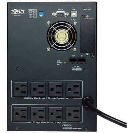 Tripp Lite UPS Smart 750VA 500W Tower AVR 100/110/120V Pure Sign Wave USB DB9 SNMP RJ45 - 750VA/500W - 5 Minute Full Load - 4 x NEMA 5-15R - Battery/Surge-protected, 4 x NEMA 5-15R - Surge-protected - SMART750SLT - eCommerce Business Prime
