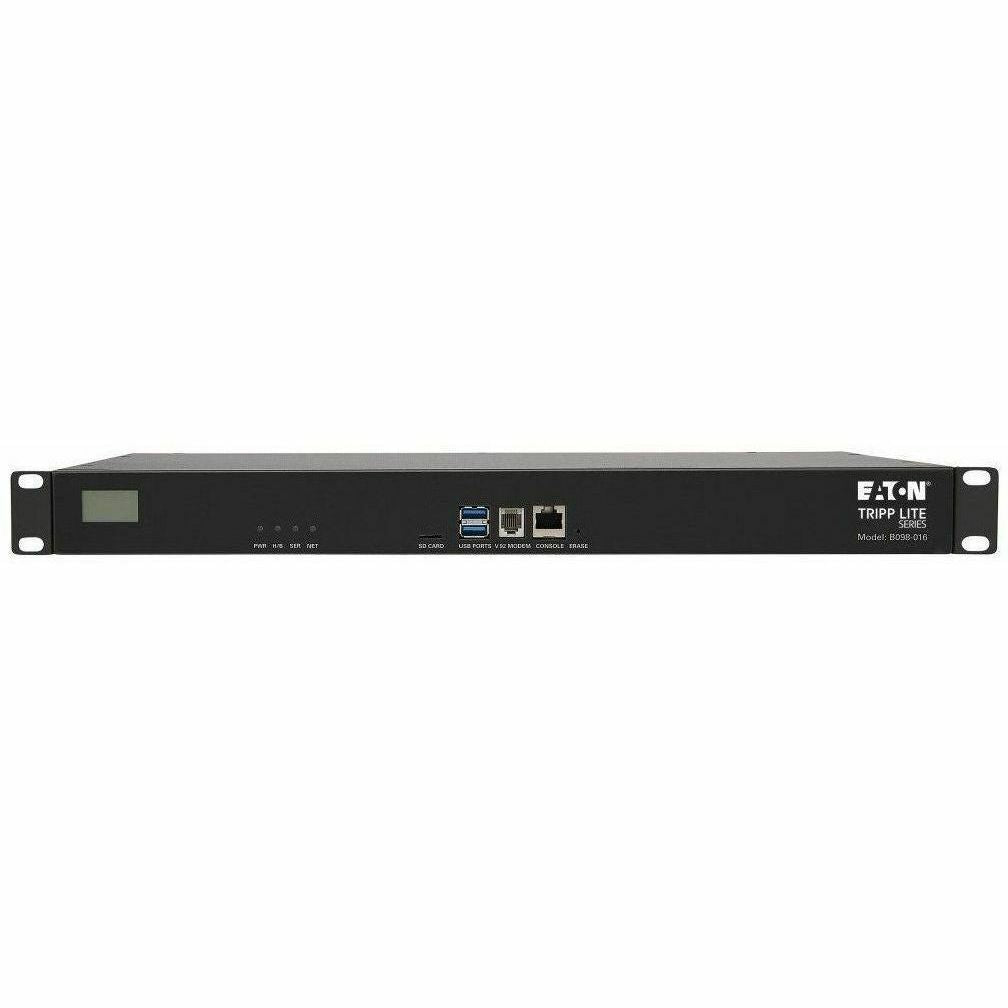 Tripp Lite Serial Console Server 16-Port 2 USB Ports Dual GbE 16Gb Flash 1U - Twisted Pair - 2 x Network (RJ-45) - 2 x USB - 16 x Serial Port - 10/100/1000Base-T - Gigabit Ethernet - Wireless LAN - De...  - B098-016 - eCommerce Business Prime