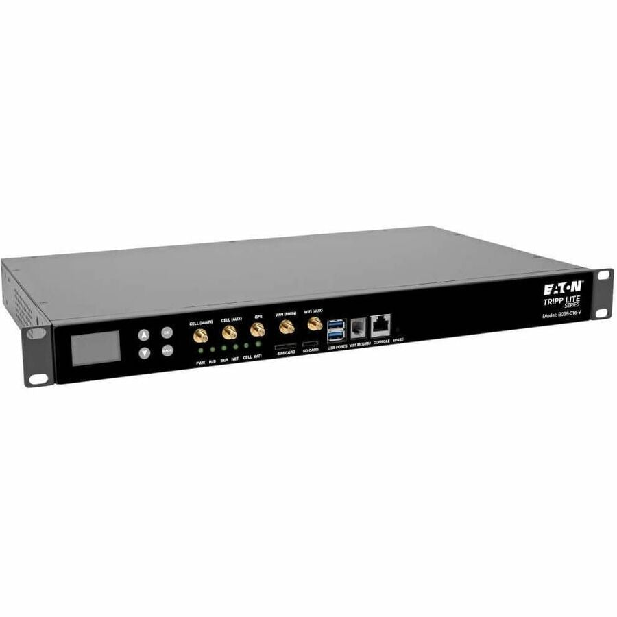 Tripp Lite 16-Port Console Server, USB Ports (2) - 4G LTE, Dual GbE NIC, 16Gb Flash, SD Card, Wi-Fi, Desktop/1U Rack, TAA - Twisted Pair - 2 x Network (RJ-45) - 2 x USB - 16 x Serial Port - 10/100/100...  - B098-016-V - eCommerce Business Prime