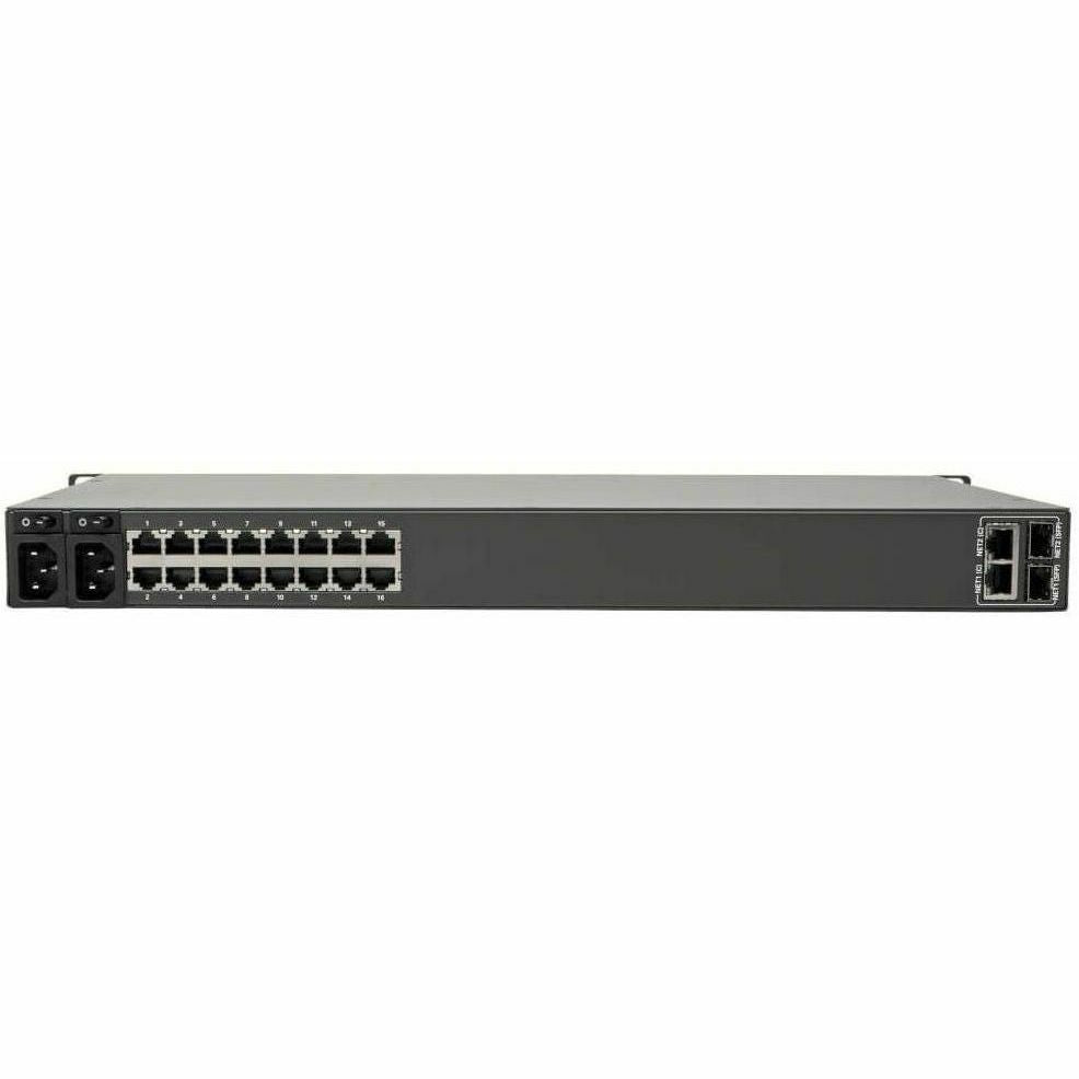 Tripp Lite 16-Port Console Server, USB Ports (2) - 4G LTE, Dual GbE NIC, 16Gb Flash, SD Card, Wi-Fi, Desktop/1U Rack, TAA - Twisted Pair - 2 x Network (RJ-45) - 2 x USB - 16 x Serial Port - 10/100/100...  - B098-016-V - eCommerce Business Prime