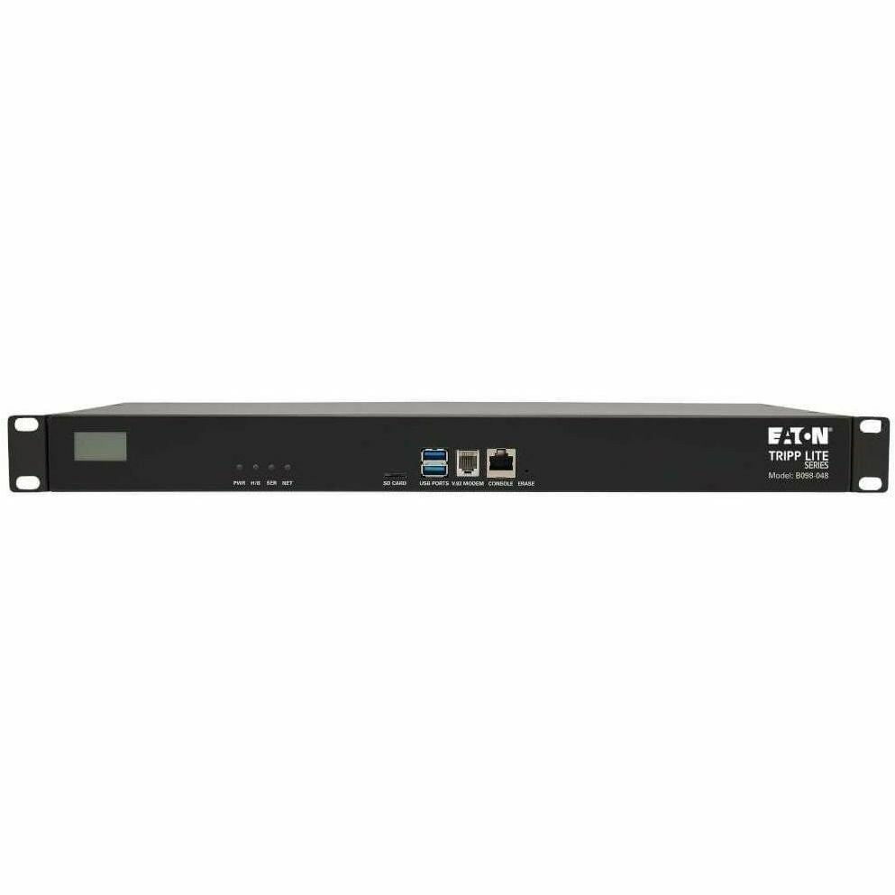 Tripp Lite Serial Console Server 48-Port 2 USB Ports Dual GbE 16Gb Flash 1U - Twisted Pair - 2 x Network (RJ-45) - 2 x USB - 48 x Serial Port - 10/100/1000Base-T - Gigabit Ethernet - Desktop, Rack-mou...  - B098-048 - eCommerce Business Prime