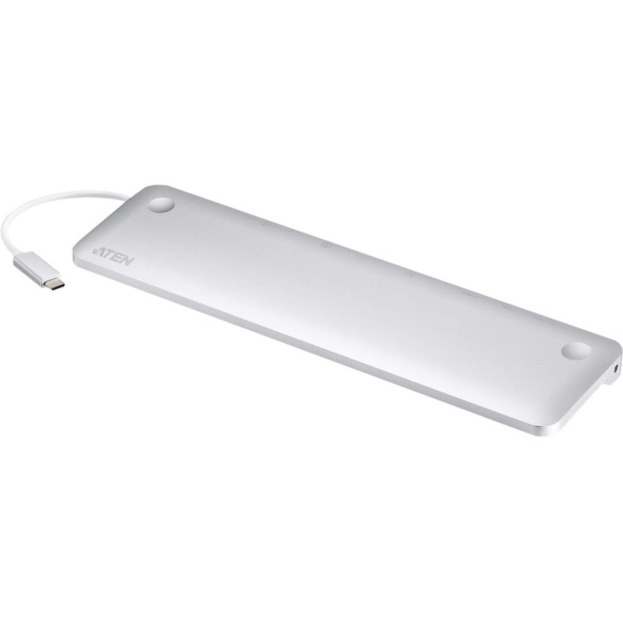 ATEN USB-C Multiport Dock with Power Pass-Through - for Notebook - 65 W - USB Type C - 4 x USB Ports - Network (RJ-45) - HDMI - VGA - DisplayPort - Wired - UH3234 - eCommerce Business Prime