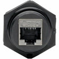 Tripp Lite RJ45 Bulkhead Coupler Cat5/Cat6 F/F Shielded Industrial Dust Cap - 1 x RJ-45 Female Network - 1 x RJ-45 Female Network - Black - TAA Compliant - N206-BC01-IND - eCommerce Business Prime