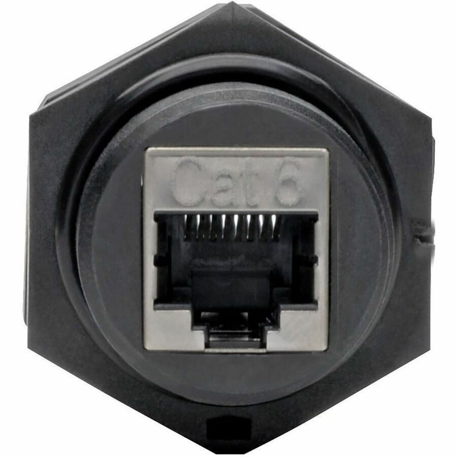 Tripp Lite RJ45 Bulkhead Coupler Cat5/Cat6 F/F Shielded Industrial Dust Cap - 1 x RJ-45 Female Network - 1 x RJ-45 Female Network - Black - TAA Compliant - N206-BC01-IND - eCommerce Business Prime