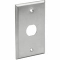 Tripp Lite RJ45 Bulkhead Wall Plate 1 Cutout Industrial Metal Single Gang - 1 x Total Number of Socket(s) - 1-gang - Silver - Metal, Stainless Steel - TAA Compliant - N206-FP01-IND - eCommerce Business Prime