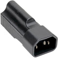 Tripp Lite Computer Power Cord Adapter 10A 125V NEMA 5-15R to C14 Black - 1 x IEC 60320 C14 Male, 1 x NEMA 5-15R Female - 125 V AC / 15 A - P002-000 - eCommerce Business Prime