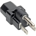 Tripp Lite Computer Power Cord Adapter NEMA 5-15P to C13 10A 125V Black - 1 x NEMA 5-15P Male, 1 x IEC 60320 C13 Female - 125 V AC / 15 A - P006-000 - eCommerce Business Prime
