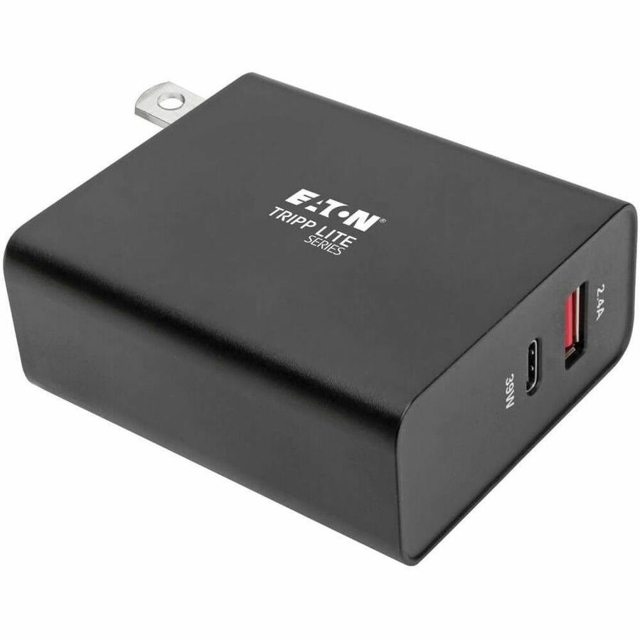 Tripp Lite USB Wall Charger Dual Port USB Type C USB C & USB Type A w PD Charging - 51 W Output Power - 120 V AC, 230 V AC Input Voltage - 5 V DC, 9 V DC, 15 V DC Output Voltage - 3 A Output Current -...  - U280-W02-A1C1 - eCommerce Business Prime