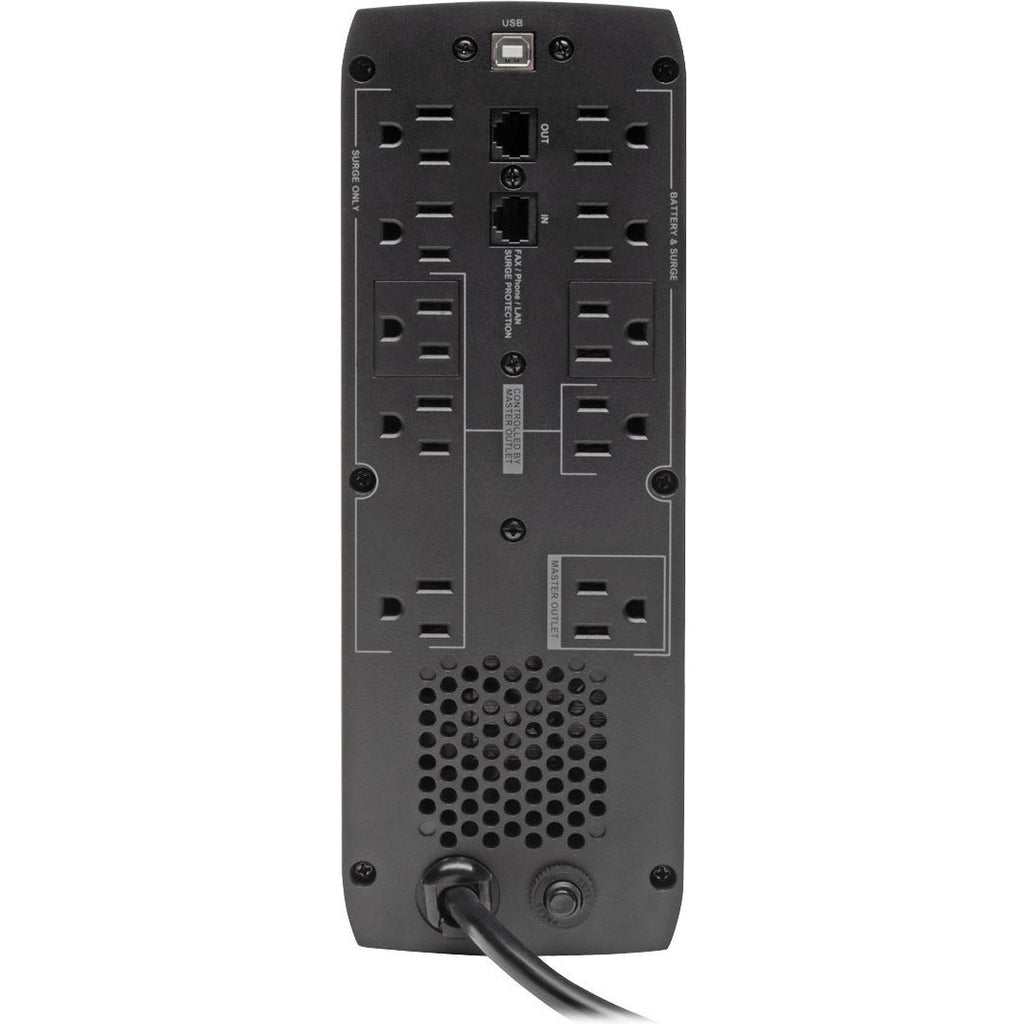Tripp Lite 1300VA UPS Eco Green Battery Back Up AVR 120V USB Energy Star V2.0 - 1300 VA/720 W - 110 V AC, 115 V AC, 120 V AC, 5 V DC - 3 Minute Stand-by Time - Tower - 10 x NEMA 5-15R, 2 x USB - ECO1300LCD - eCommerce Business Prime