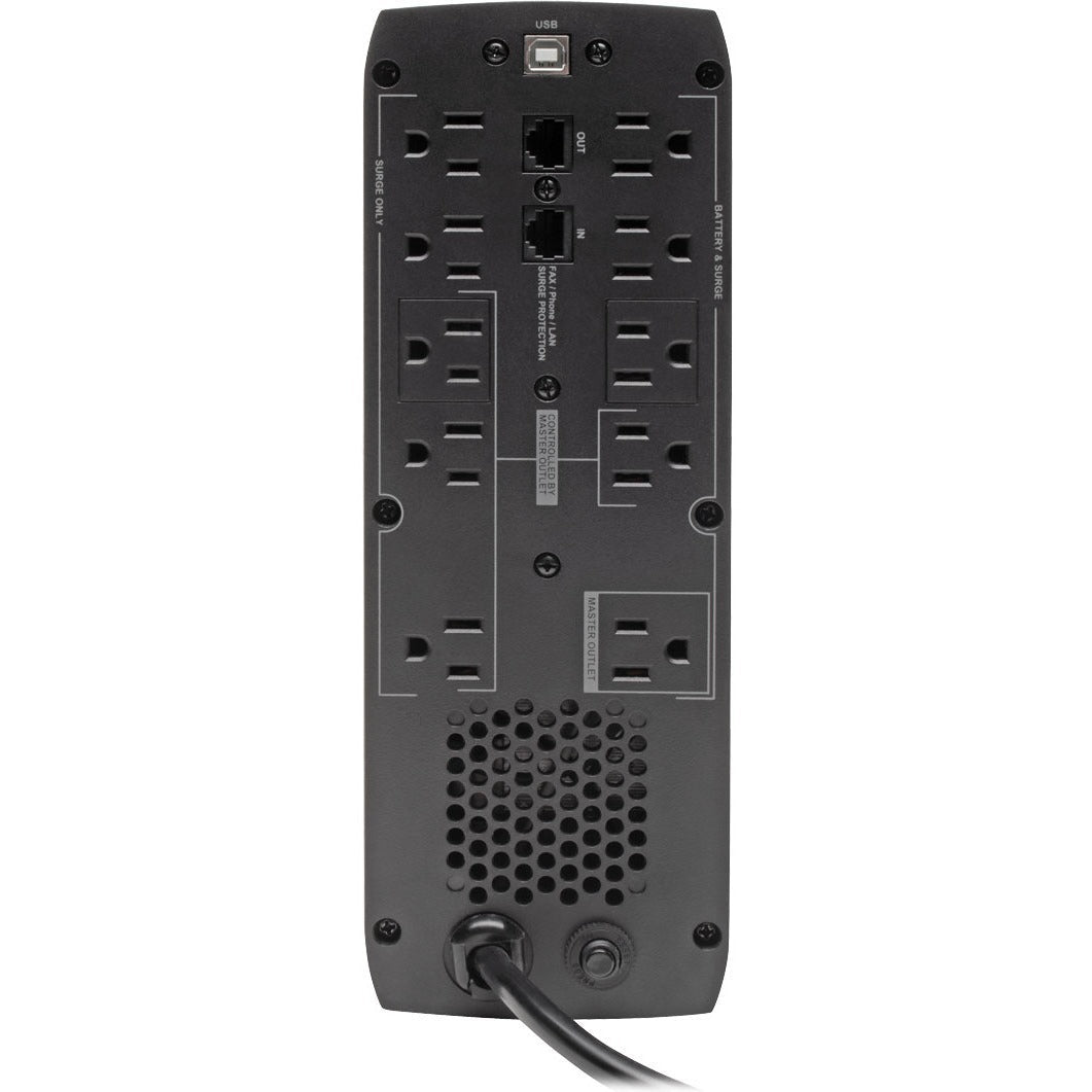 Tripp Lite 1300VA UPS Eco Green Battery Back Up AVR 120V USB Energy Star V2.0 - 1300 VA/720 W - 110 V AC, 115 V AC, 120 V AC, 5 V DC - 3 Minute Stand-by Time - Tower - 10 x NEMA 5-15R, 2 x USB - ECO1300LCD - eCommerce Business Prime