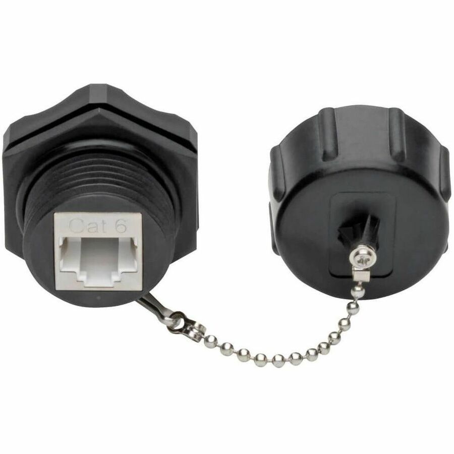 Tripp Lite Keystone Jack Cat6 Cat5e RJ45 110 Punch Down Shielded Industrial - 1 x RJ-45 Female, 1 x 110-punchdown - Black - TAA Compliant - N206-KJ01-IND - eCommerce Business Prime