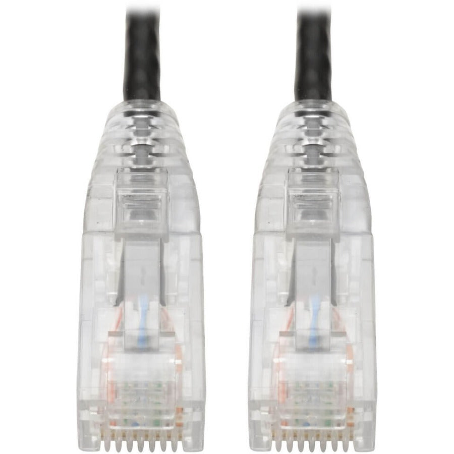 Tripp Lite Cat6 UTP Patch Cable (RJ45) - M/M, Gigabit, Snagless, Molded, Slim, Black, 1 ft. - 1 ft Category 6 Network Cable for Network Device, Printer, Photocopier, Router, Server, Computer, Modem, S...  - N201-S01-BK - eCommerce Business Prime