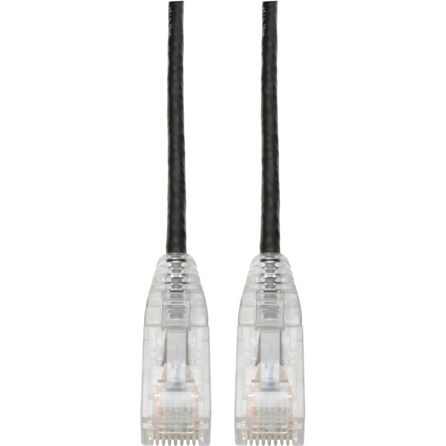 Tripp Lite Cat6 UTP Patch Cable (RJ45) - M/M, Gigabit, Snagless, Molded, Slim, Black, 6 ft. - 6 ft Category 6 Network Cable for Network Device, Printer, Photocopier, Router, Server, Computer, Modem, S...  - N201-S06-BK - eCommerce Business Prime