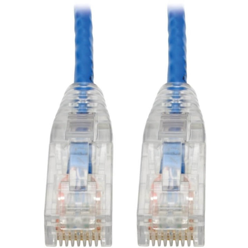 Tripp Lite Cat6 UTP Patch Cable (RJ45) - M/M, Gigabit, Snagless, Molded, Slim, Blue, 7 ft. - 7 ft Category 6 Network Cable for Network Device, Printer, Photocopier, Router, Server, Computer, Modem, Sw...  - N201-S07-BL - eCommerce Business Prime