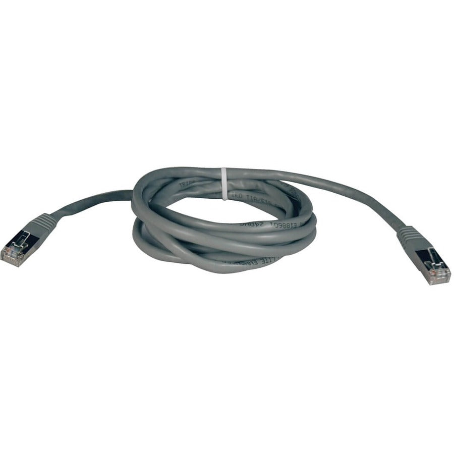 Tripp Lite 50ft Cat5e Cat5 350MHz Molded Shielded Patch Cable STP RJ45 M/M Gray 50' - 50ft - 1 x RJ-45 Male - 1 x RJ-45 Male - Gray - N105-050-GY