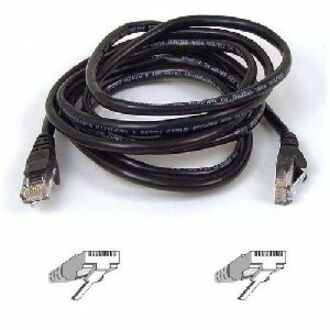 Belkin Cat5e Patch Cable - RJ-45 Male - RJ-45 Male - 6ft - Black - A3L791-06-BLK - eCommerce Business Prime
