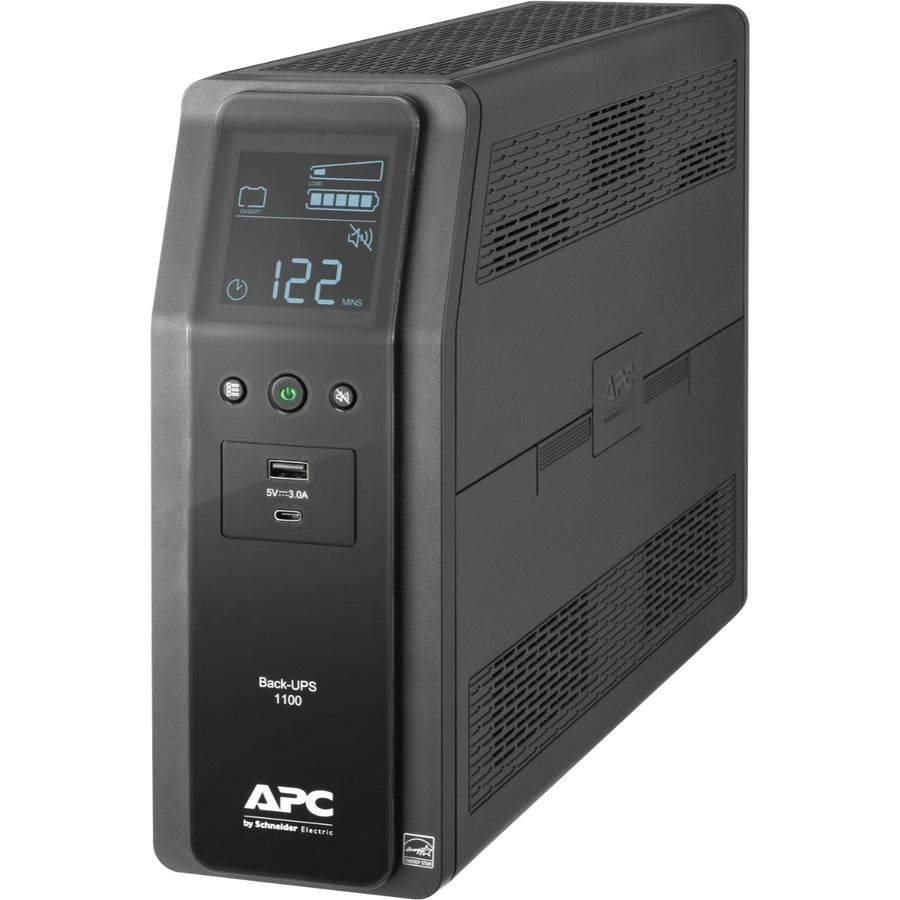 APC by Schneider Electric Back-UPS Pro 1100VA Tower UPS - 0U Tower - AVR - 16 Hour Recharge - 4.24 Minute Stand-by - 120 V AC Input - 120 V AC Output - 10 x NEMA 5-15R, 2 x USB - BN1100M2-CA - eCommerce Business Prime