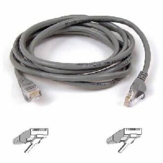 Belkin Cat5e Patch Cable - RJ-45 Male - RJ-45 Male - 8ft - Gray - A3L791-08 - eCommerce Business Prime